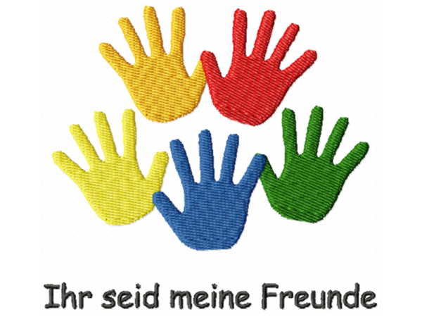 Meine Freunde Gotteslobhülle - Vollstick Stickdatei